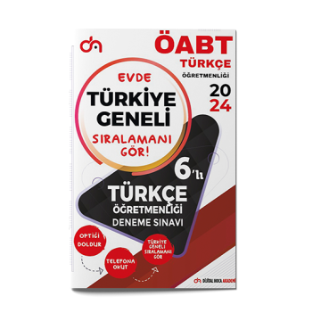 2024 ÖABT Türkçe Türkiye Geneli PDF Çözümlü 6’lı Deneme Dijital Hoca