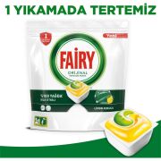 Fairy Hepsi Bir Arada 140 Yıkama Bulaşık Makinesi Deterjanı Kapsülü Limon Kokulu