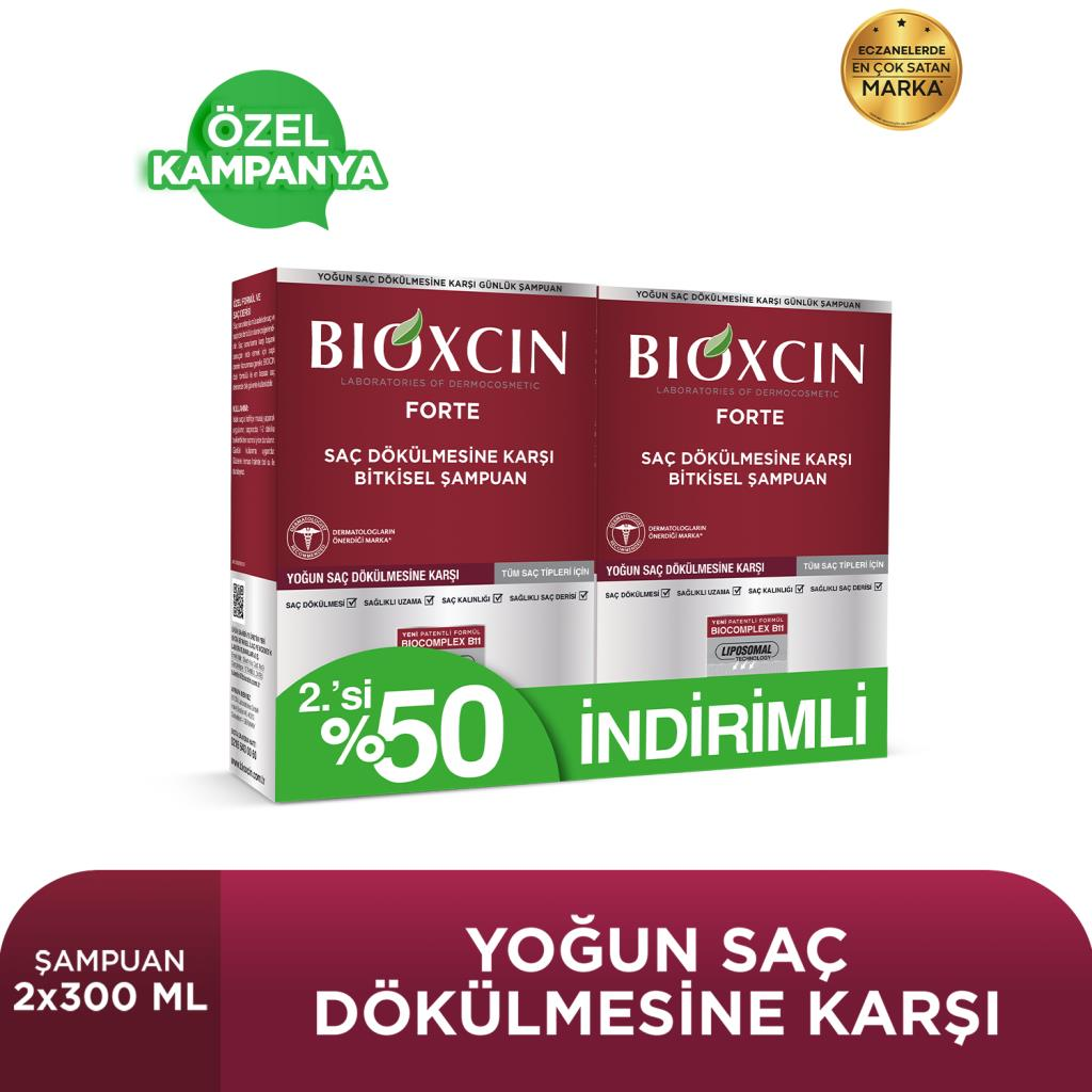 Bioxcin Forte 300 ml 2.'si %50 İndirimli