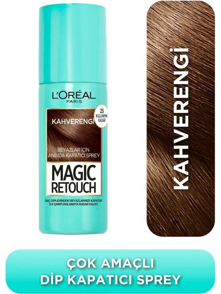 L'Oréal Paris Magic Retouch Beyaz Dipleri Kapatıcı Sprey 75 ml - Kahverengi