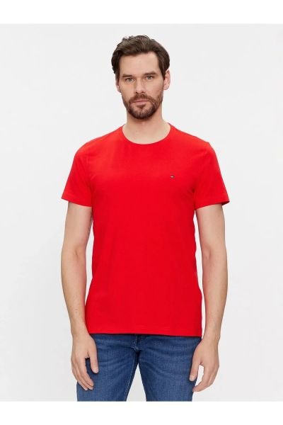 Tommy Hilfiger Organik Pamuk Klasik O yaka T-Shirt