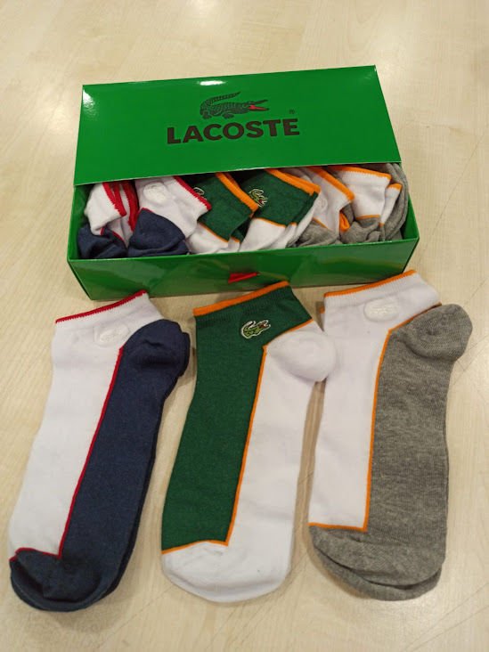 Lacoste Trainer Erkek Renk Bloklu Çorap Set