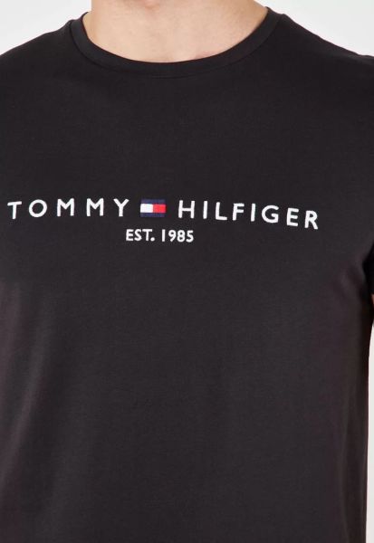 Tommy Hilfiger Logo T-Shirt Siyah