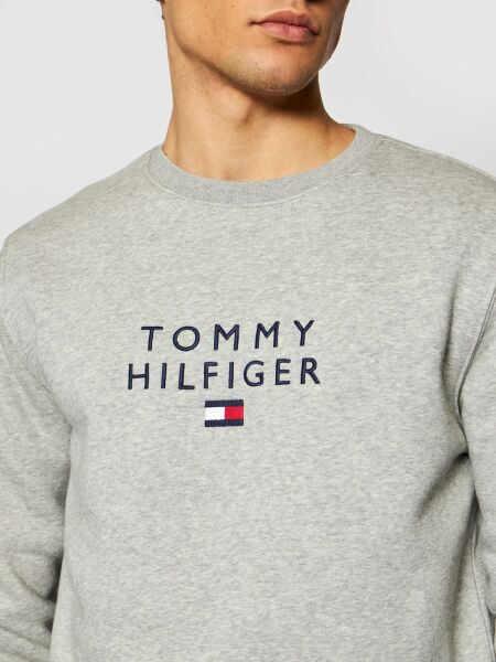 Tommy Hilfiger Erkek Sweatshirt Bayrak Logo Regular Fit