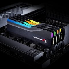 GSKILL Trident Z5 RGB Siyah DDR5-5600Mhz CL40 32GB (2X16GB) DUAL (40-40-40-76) 1.2V Bellek Kiti