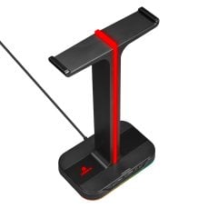 GameBooster HS01 RGB Aydınlatmalı İkili Kulaklık Standı