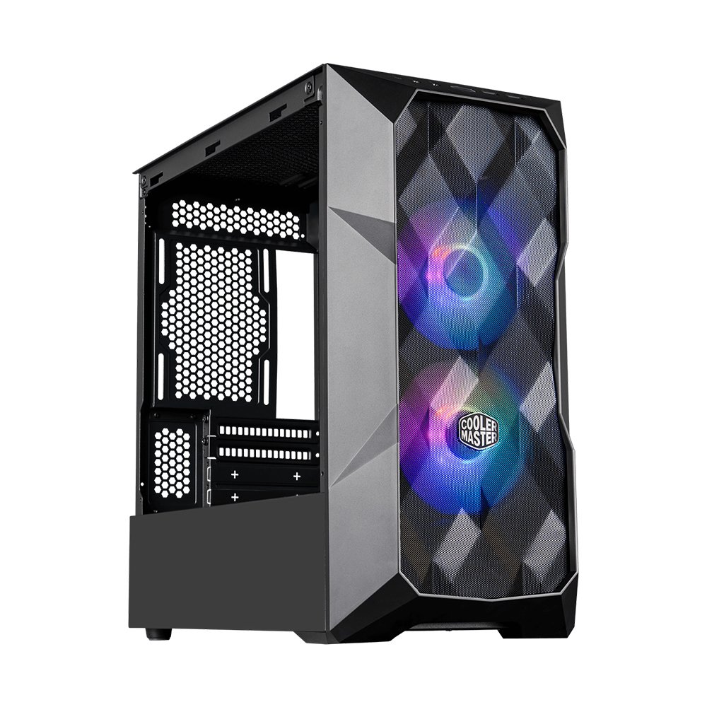 COOLER MASTER TD300 TG Mesh ARGB 2x120mm Fanlı Siyah Micro ATX Kasa