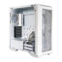 COOLER MASTER HAF 500 TG Mesh, ARGB 1x120cm, 2x200cm Fanlı Beyaz MidTower Kasa