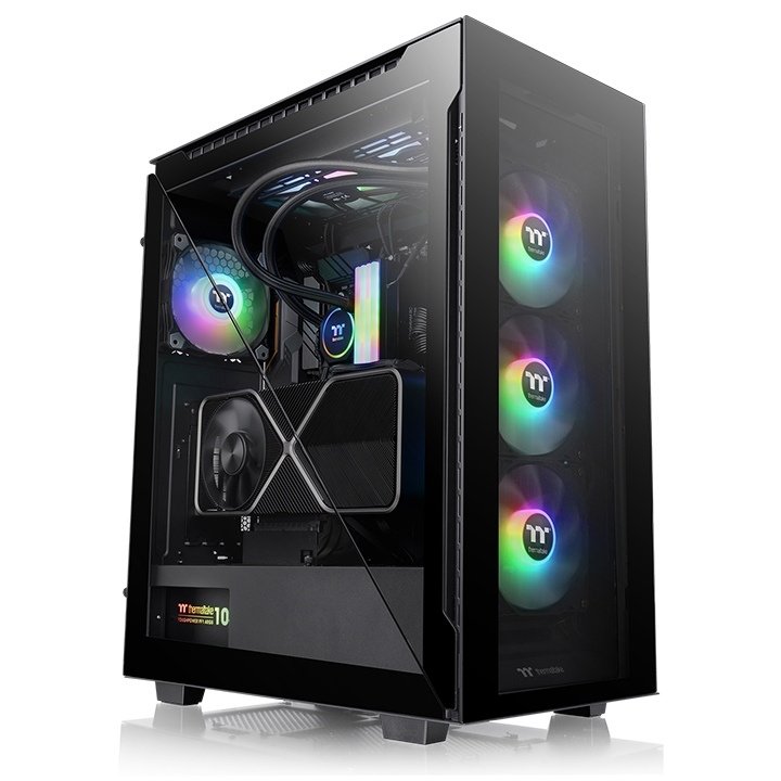 Thermaltake Divider 500 TG Siyah 3x120mm ARGB Fanlı Pencereli Mid Tower Oyuncu Kasası