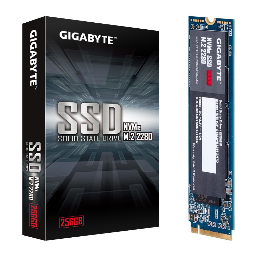 GIGABYTE 256GB 1700MB/1100MB M.2 NVMe  SSD