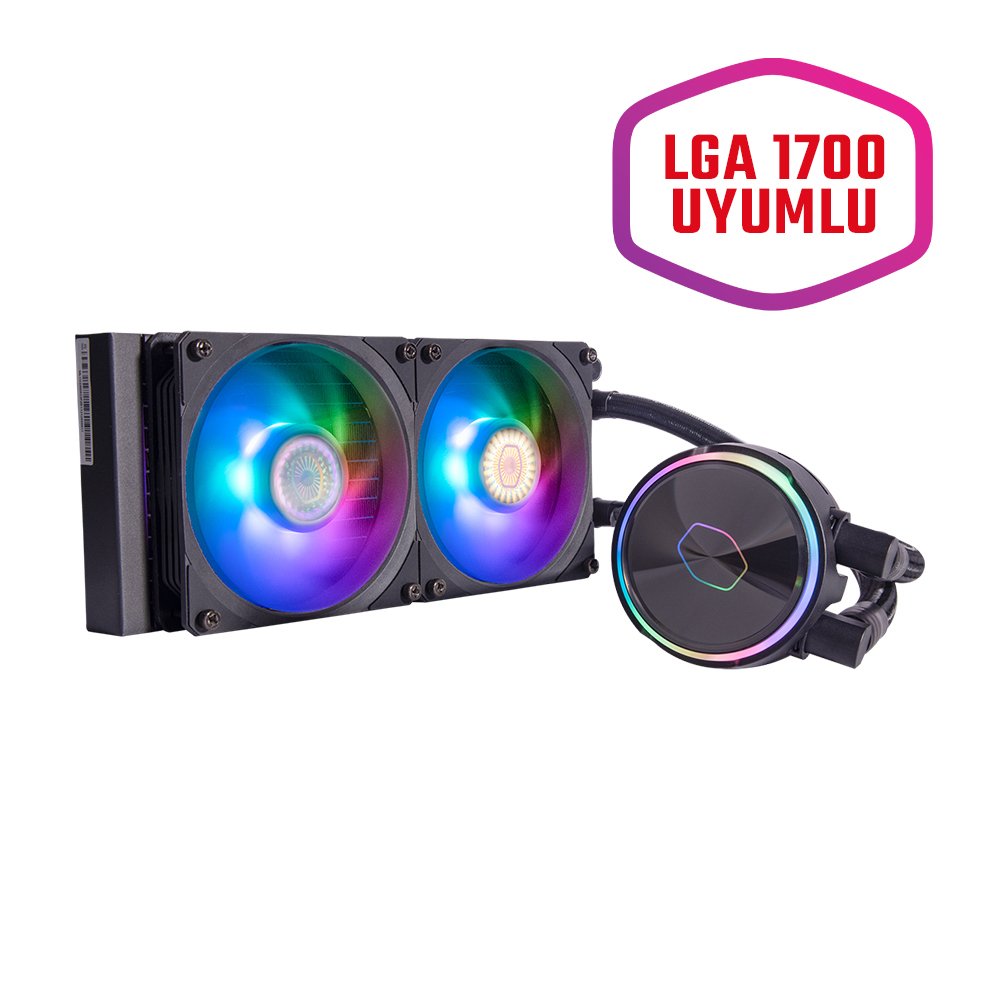 CM MasterLiquid PL240 Flux ARGB Led Fanlı İşlemci Sıvı Soğutma Kiti (İntelAM4 destekli)