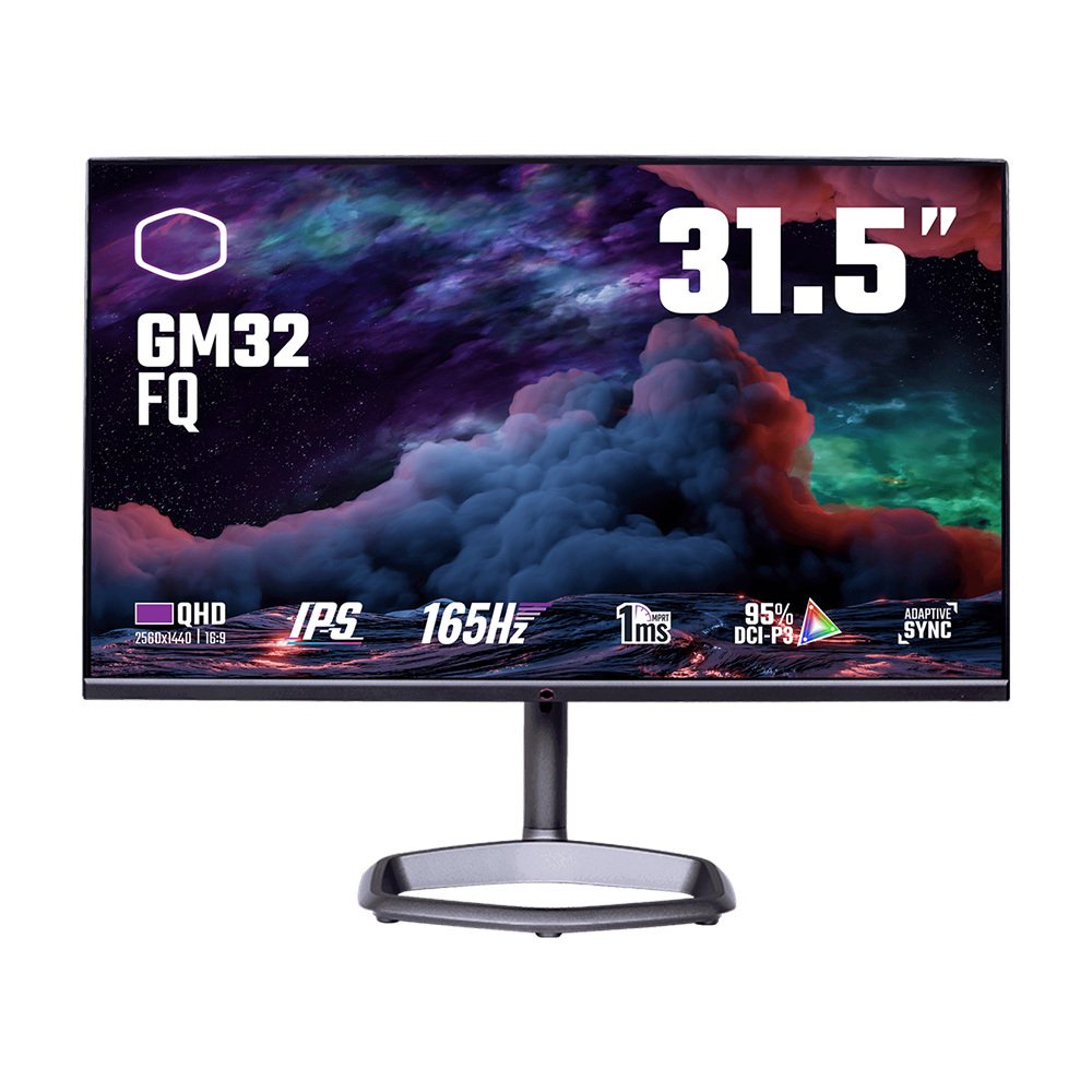 Cooler Master 31,5'' 165Hz 1ms IPS 2K QHD 2560X1440 2xHDMI DP USB Type-C HDR Freesync Premium G-SYNC Gaming Monitör