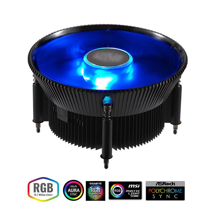 CM I71C 120mm RGB Led Fanlı Intel LGA 1156 / 1155 / 1151 / 1150 Uyumlu CPU Soğutucusu