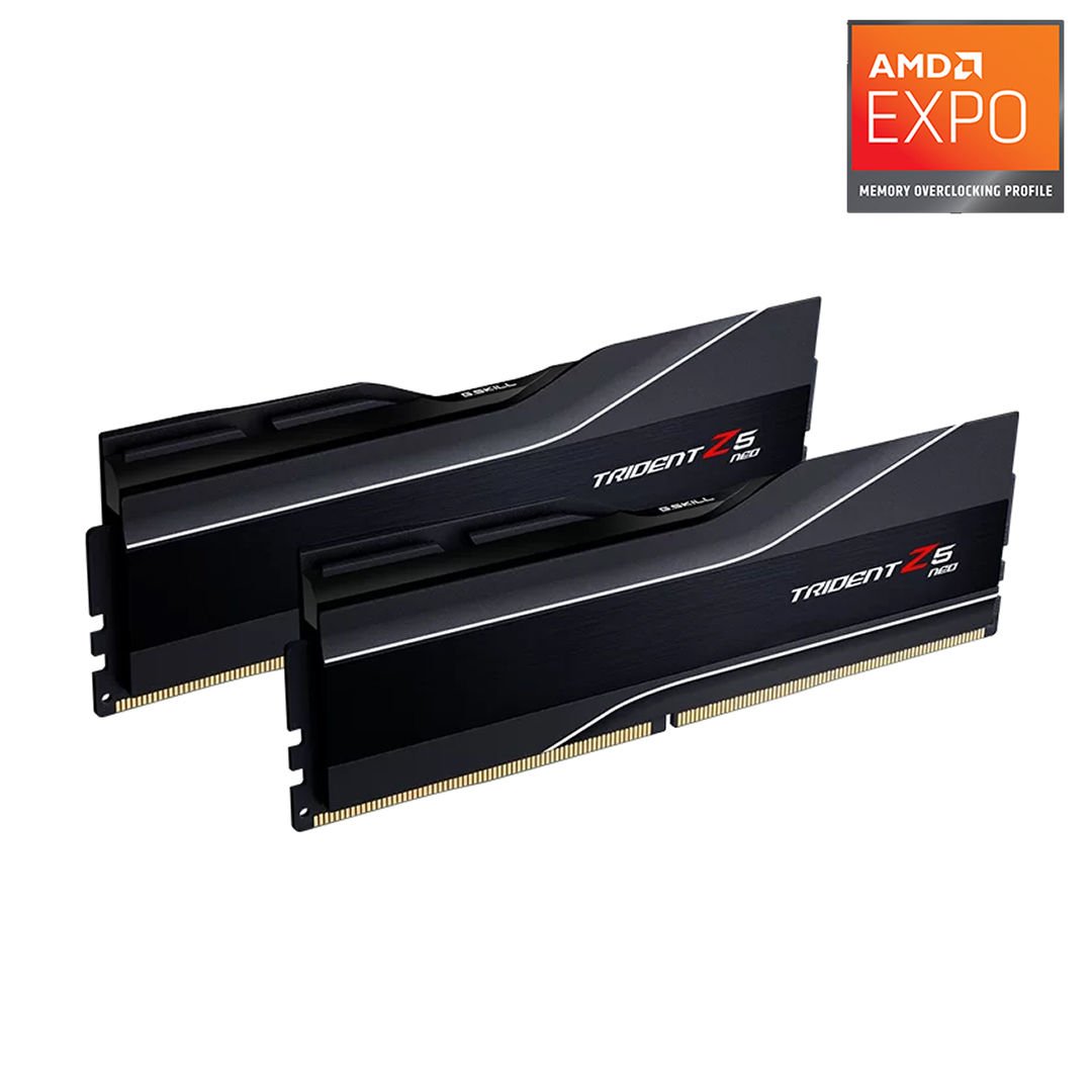 G.SKILLTrident Z5 Neo DDR5-6000Mhz CL30 32GB (2x16GB) DUAL (30-38-38-96) 1.35V AMD EXPO Teknolojisi Bellek Kiti