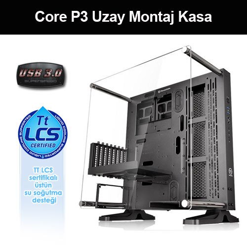 Thermaltake Core P3 Uzay Montaj Siyah USB 3.0 Kasa