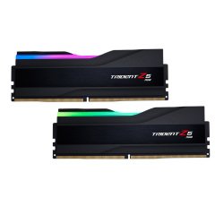 G.SKILL Trident Z5 RGB Siyah DDR5-7600Mhz CL36 32GB (2x16GB) DUAL (36-46-46-121) 1.4V Bellek Kiti