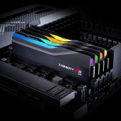 G.SKILL Trident Z5 RGB Siyah DDR5-7600Mhz CL36 32GB (2x16GB) DUAL (36-46-46-121) 1.4V Bellek Kiti