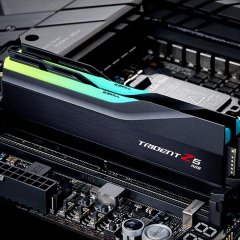 G.SKILL Trident Z5 RGB Siyah DDR5-7600Mhz CL36 32GB (2x16GB) DUAL (36-46-46-121) 1.4V Bellek Kiti