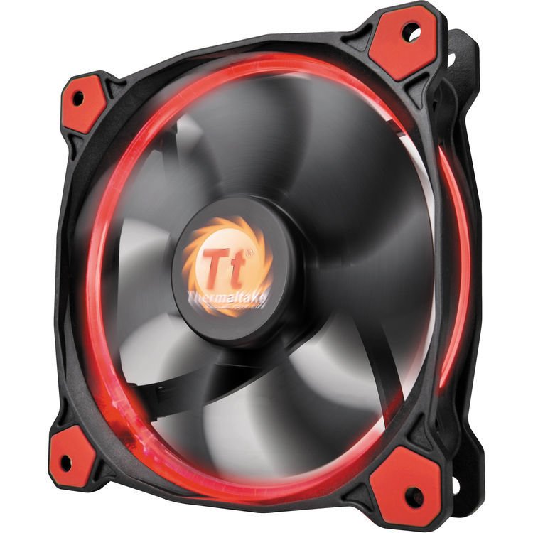 Thermaltake Riing 14cm Yüksek Statik Basınçlı Kırmızı Halka Ledli Kasa&Radyatör Fanı