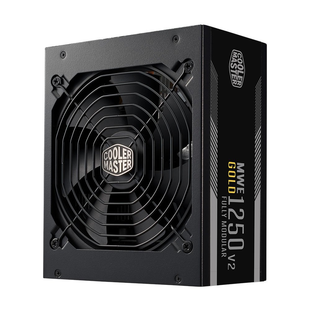 CoolerMaster MWE V2 1250W 80+ Gold Full Modüler, PCIe Gen 5.0, ATX 3.0, 140mm Fanlı PSU