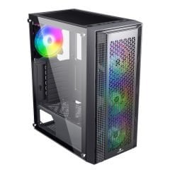 GameBooster GB-F3107B 80+ Bronze 650W Mesh RGB ATX Siyah Kasa