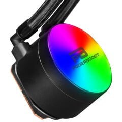 PowerBoost NOBLE 360 Rainbow Fanlı 360mm Intel 1700/AMD AM5 Serisi Uyumlu Sıvı Soğutma Sistemi