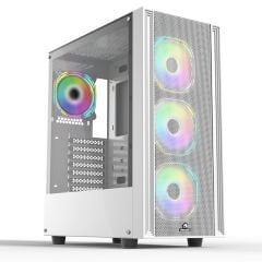 GameBooster GB-G1201BW 650w 80+ USB 3.0, ATX Mesh, ARGB Fanlı Beyaz Kasa