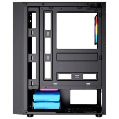 GameBooster GB-PW909B 80+ 550w USB 3.0 ATX Mesh Fixed RGB Fanlı Siyah Kasa