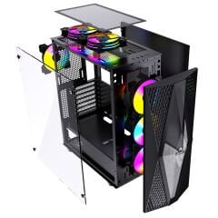 GameBooster GB-G101B 650w 80+ BRONZE USB 3.0 Mesh ARGB Fanlı Gaming Kasa