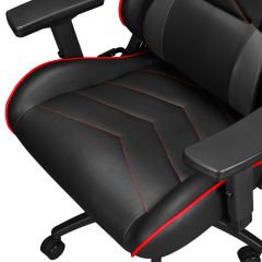 Powerboost GC04R 3D Kol,Tam Dökme Süngerli Siyah/Kırmızı Oyuncu Koltuğu