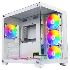 PowerBoost PB-PV005BW USB 3.0, ATX 7 x ARGB Fanlı Beyaz Kasa