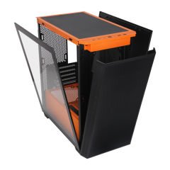 PowerBoost PB-P2252BO USB 3.0, ATX Mesh, Ring ARGB Fanlı Turuncu Kasa