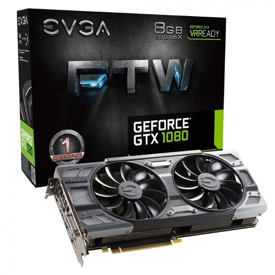 EVGA GTX 1080 8GB GDDR5X 256bit FTW RGB Color LED ACX 3.0+ Nvidia Ekran Kartı