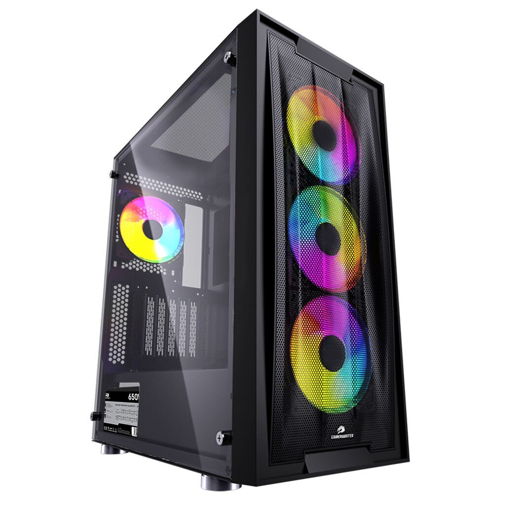 GameBooster GB-G201B 650w 80+ BRONZE USB 3.0 Mesh ARGB Fanlı Gaming Kasa