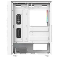 PowerBoost PB-P3509BW USB 3.0, ATX Mesh, ARGB Fan, Beyaz Kasa