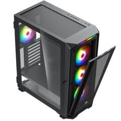 PowerBoost P3720B 850W 80+ Bronze 850W USB 3.0 E-ATX Mesh RGB Fanlı Kasa