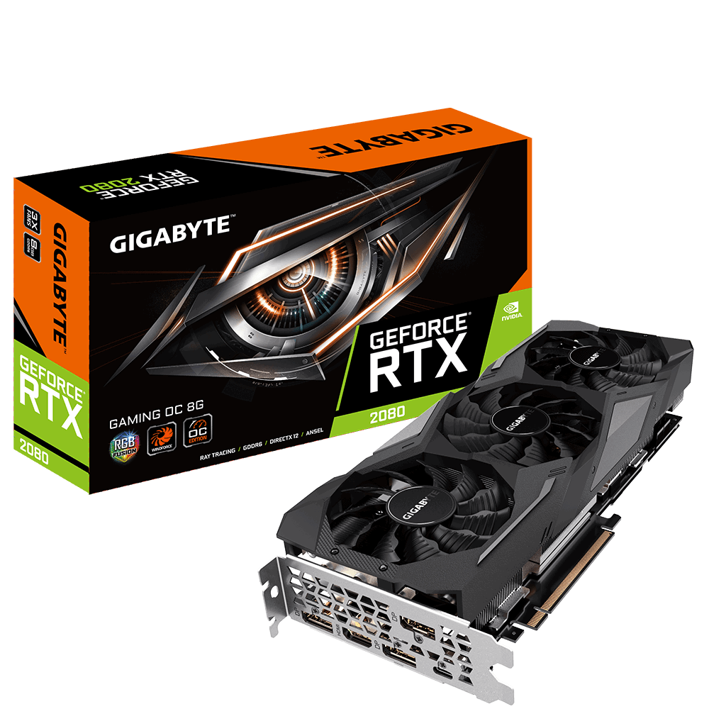 GIGABYTE RTX 2080 GAMING OC 8GB GDDR6 256 Bit RGB LED Nvidia Ekran Kartı