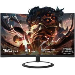 GameBooster GB-3216CQHD 32'' 165Hz 1ms VA QHD 2560*1440 HDMI*2+DP*2 RGB Curved R1500 Gaming Monitör