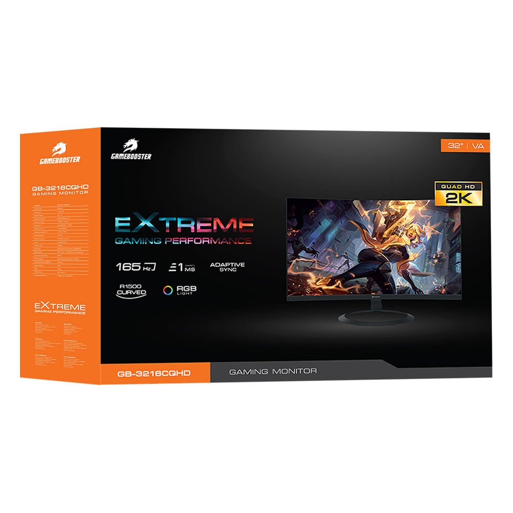 Oversteel KRYPTO 27 Zoll QHD Gaming Monitor - Curved, 144Hz, 1ms, AMD FreeSync | Ideal Für Zocker