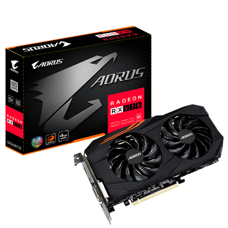 GIGABYTE RX 570 AORUS 4GB DDR5 256 bit RGB LED AMD Radeon Ekran Kartı