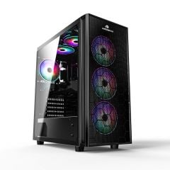 GameBooster GB-X51 750W 80+ Bronze USB 3.0 Mesh 6 x RGB Fanlı Gaming Kasa