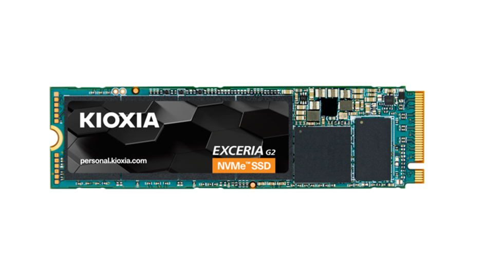 KIOXIA Exceria G2 1TB NVMe Gen3 M.2 SATA SSD R:2100MB/s W:1700 MB/s