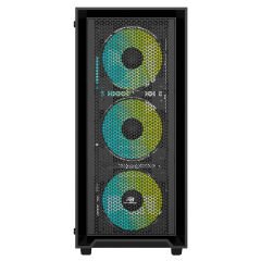 PowerBoost PB-P802AB 650w 80+ Bronze USB 3.0, ATX Mesh RGB Fan Siyah Kasa