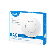 Cudy AP1300 AC1200 2.4GHz/5GHz 1200Mbps 1Port Gigabit Wi-Fi 5 Mesh Kablosuz Tavan Tipi Access Point