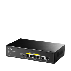 Cudy FS1006P 4 Port 10/100Mbps 2*FE Uplink VLAN&Extend Mode 250m 60W POE+ Ethernet Switch