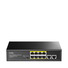 Cudy FS1010PG 8 Port 10/100Mbps 2*FE Uplink VLAN&Extend Mode 250m 120W POE+ Ethernet Switch