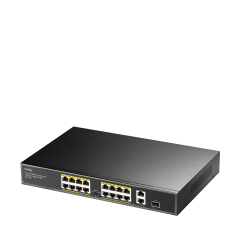 Cudy FS1018PS1 16 Port 10/100Mbps 1*SFP 2*GE RJ45 VLAN&Extend Mode 250m 200W 1U POE+ Ethernet Switch