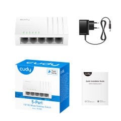 Cudy FS105D 5 Port 10/100Mbps Fast Ethernet Desktop Switch