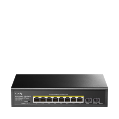 Cudy GS1008PS2 8 Port 10/100/1000Mbps 2*SFP VLAN&Extend Mode 250m 120W POE+ Ethernet Switch