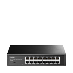 Cudy GS1016 16 Port 10/100/1000Mbps VLAN&Extend Mode 8'' Rock-Mount Çelik Gigabit Ethernet Switch